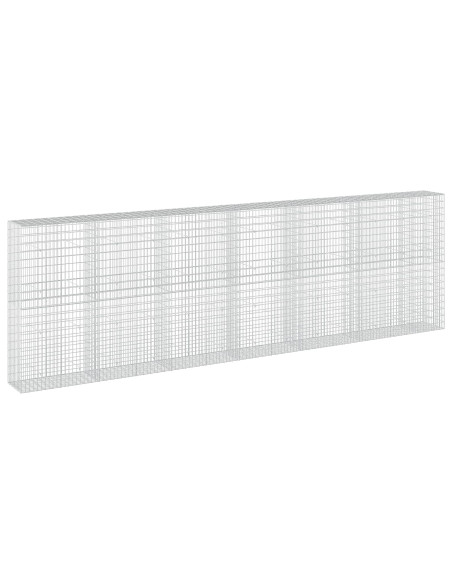 Gabione con Filo da 5 mm e Rete da 5x10 cm 650x50x200 cm