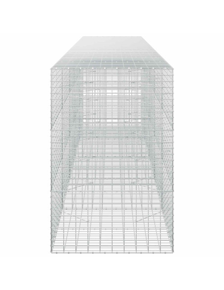 Gabione con Filo da 5 mm e Rete da 5x10 cm 500x100x150 cm