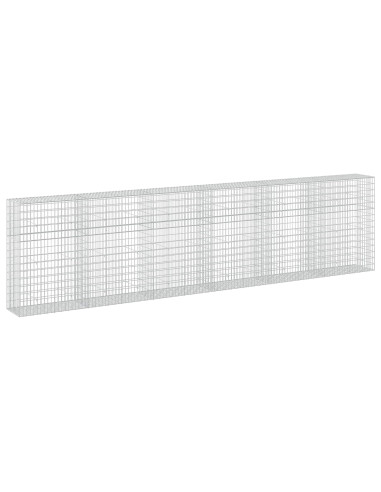 Gabione con Filo da 5 mm e Rete da 5x10 cm 600x50x150 cm
