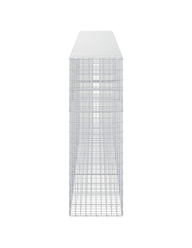 Gabione con Filo da 5 mm e Rete da 5x10 cm 600x50x150 cm
