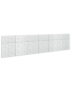 Gabione con Filo da 5 mm e Rete da 5x10 cm 650x10x150 cm 2