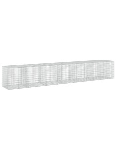 Gabione con Filo da 5 mm e Rete da 5x10 cm 650x100x100 cm 2