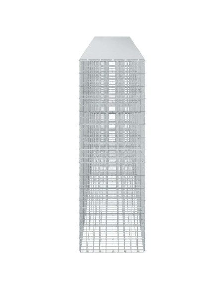 Gabione con Filo da 5 mm e Rete da 5x10 cm 750x50x150 cm