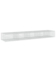 Gabione con Filo da 5 mm e Rete da 5x10 cm 450x100x50 cm 2