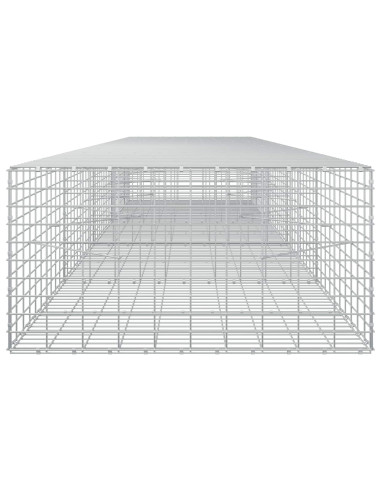 Gabione con Filo da 5 mm e Rete da 5x10 cm 450x100x50 cm