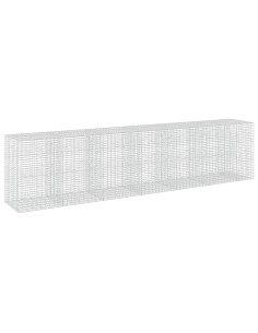 Gabione con Filo da 5 mm e Rete da 5x10 cm 650x100x150 cm 2