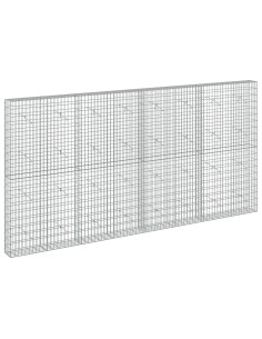 Gabione con Filo da 5 mm e Rete da 5x10 cm 400x20x200 cm 2