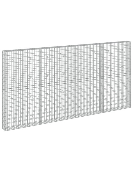 Gabione con Filo da 5 mm e Rete da 5x10 cm 400x20x200 cm