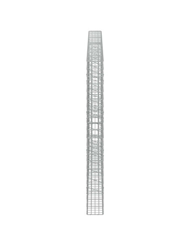 Gabione con Filo da 5 mm e Rete da 5x10 cm 400x20x200 cm
