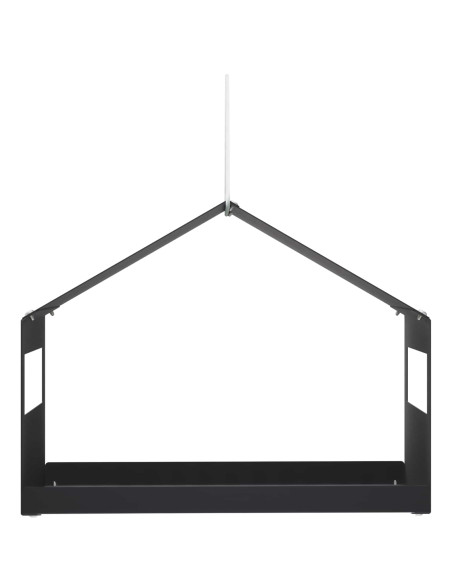 Mangiatoia per uccelli sospesa Acciaio Nero 30 x 23 x 23 cm