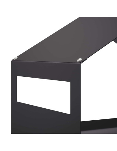 Mangiatoia per uccelli sospesa Acciaio Nero 30 x 23 x 23 cm
