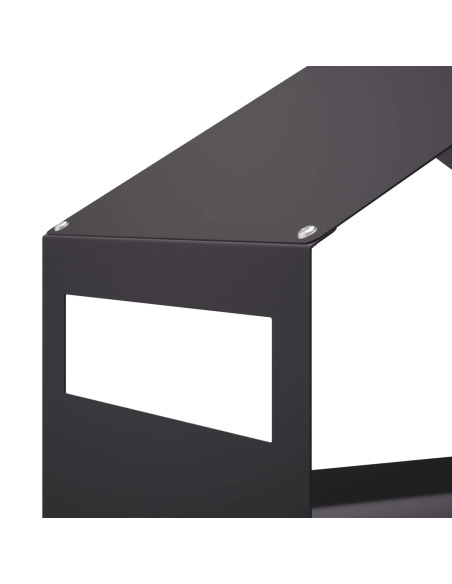 Mangiatoia per uccelli sospesa Acciaio Nero 30 x 23 x 23 cm