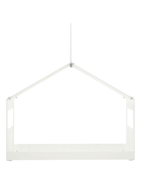 Mangiatoia per uccelli sospesa Acciaio Bianco 30 x 23 x 23 cm