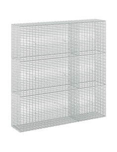 Gabione con filo da 3,5 mm e rete da 5x2,5 cm 150x30x150 cm 2