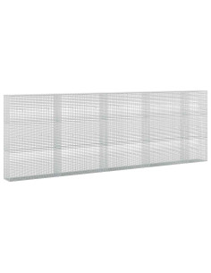 Gabione con filo da 3,5 mm e rete da 5x2,5 cm 450x30x150 cm 2