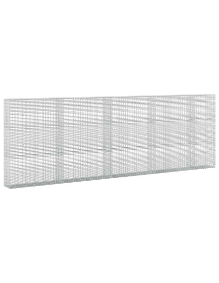 Gabione con filo da 3,5 mm e rete da 5x2,5 cm 450x30x150 cm