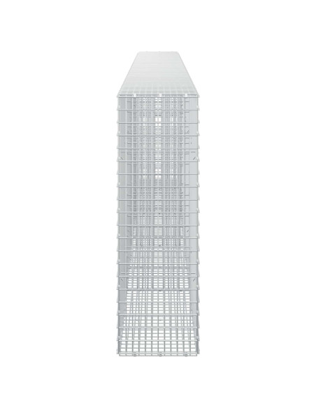 Gabione con filo da 3,5 mm e rete da 5x2,5 cm 450x30x100 cm