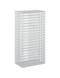 Gabione con filo da 3,5 mm e rete da 5x2,5 cm 50x30x100 cm 2