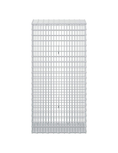 Gabione con filo da 3,5 mm e rete da 5x2,5 cm 50x30x100 cm