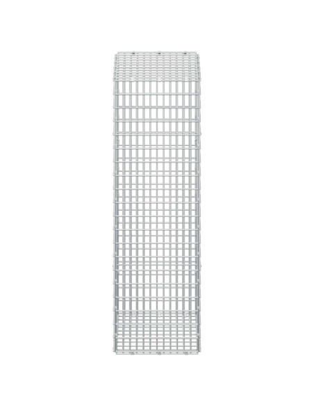 Gabione con filo da 3,5 mm e rete da 5x2,5 cm 50x30x100 cm