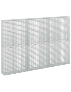 Gabione con filo da 3,5 mm e rete da 5x2,5 cm 300x30x200 cm 2