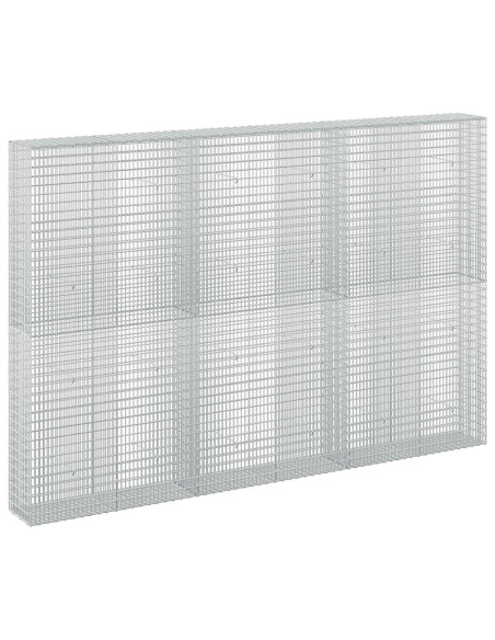 Gabione con filo da 3,5 mm e rete da 5x2,5 cm 300x30x200 cm