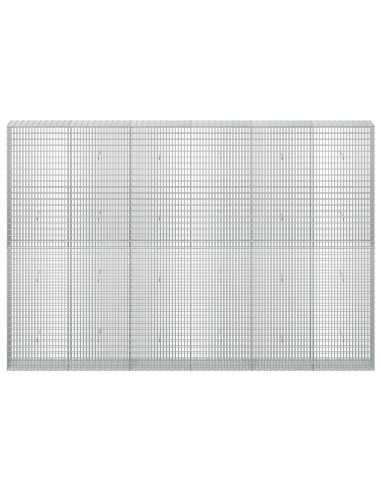 Gabione con filo da 3,5 mm e rete da 5x2,5 cm 300x30x200 cm