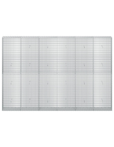 Gabione con filo da 3,5 mm e rete da 5x2,5 cm 300x30x200 cm