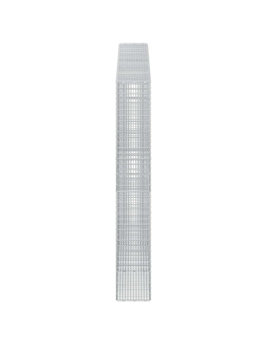 Gabione con filo da 3,5 mm e rete da 5x2,5 cm 300x30x200 cm