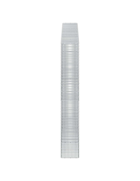 Gabione con filo da 3,5 mm e rete da 5x2,5 cm 300x30x200 cm