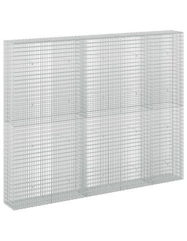 Gabione con filo da 3,5 mm e rete da 5x2,5 cm 250x30x200 cm