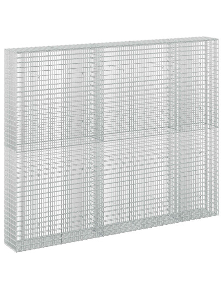 Gabione con filo da 3,5 mm e rete da 5x2,5 cm 250x30x200 cm