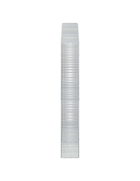 Gabione con filo da 3,5 mm e rete da 5x2,5 cm 250x30x200 cm
