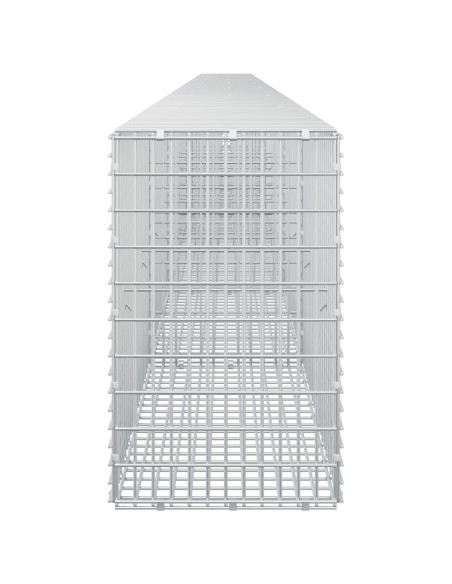 Gabione con filo da 3,5 mm e rete da 5x2,5 cm 750x30x50 cm