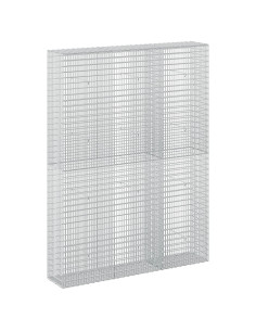 Gabione con filo da 3,5 mm e rete da 5x2,5 cm 150x30x200 cm 2