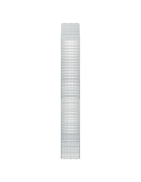 Gabione con filo da 3,5 mm e rete da 5x2,5 cm 150x30x200 cm