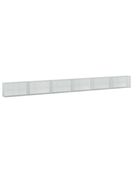 Gabione con filo da 3,5 mm e rete da 5x2,5 cm 600x30x50 cm
