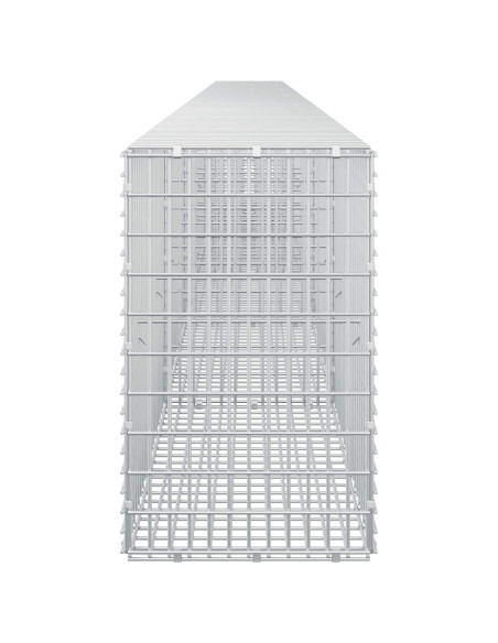 Gabione con filo da 3,5 mm e rete da 5x2,5 cm 600x30x50 cm