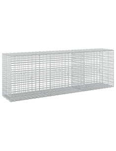 Gabione con filo da 3,5 mm e rete da 5x2,5 cm 150x30x50 cm 2