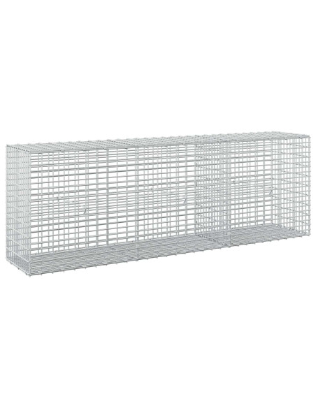 Gabione con filo da 3,5 mm e rete da 5x2,5 cm 150x30x50 cm