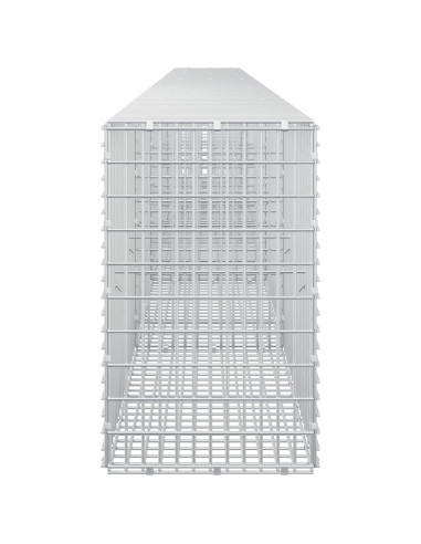 Gabione con filo da 3,5 mm e rete da 5x2,5 cm 550x30x50 cm