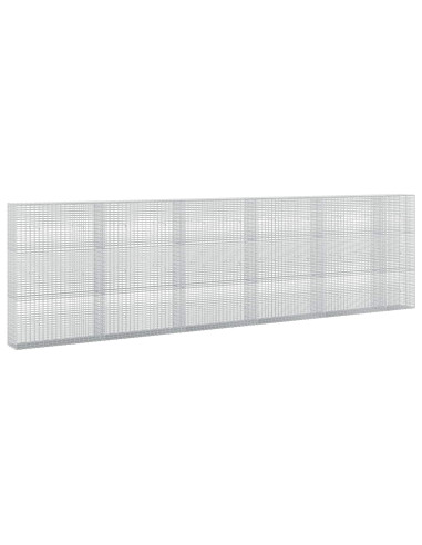 Gabione con filo da 3,5 mm e rete da 5x2,5 cm 550x30x150 cm