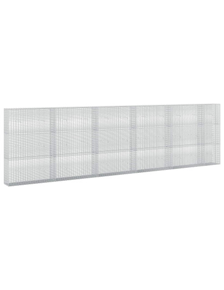 Gabione con filo da 3,5 mm e rete da 5x2,5 cm 550x30x150 cm
