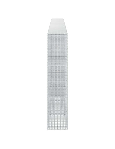 Gabione con filo da 3,5 mm e rete da 5x2,5 cm 550x30x150 cm