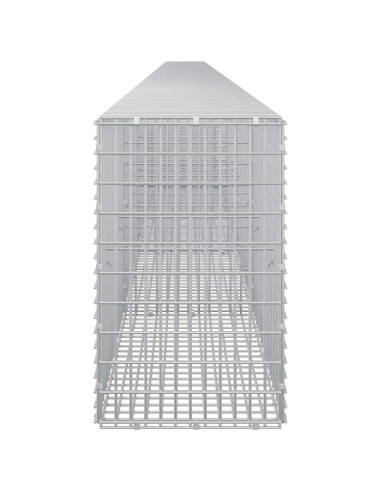 Gabione con filo da 3,5 mm e rete da 5x2,5 cm 900x30x50 cm