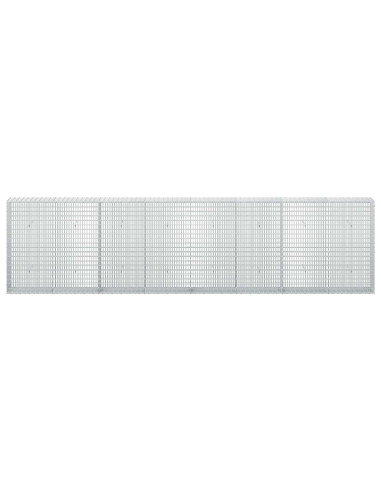 Gabione con filo da 3,5 mm e rete da 5x2,5 cm 400x30x100 cm