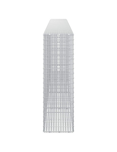 Gabione con filo da 3,5 mm e rete da 5x2,5 cm 400x30x100 cm