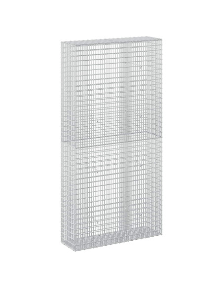 Gabione con filo da 3,5 mm e rete da 5x2,5 cm 100x30x200 cm