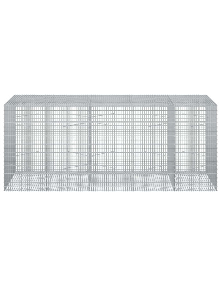 Gabione con Filo da 5 mm e Rete da 5x2,5 cm 250x100x100 cm
