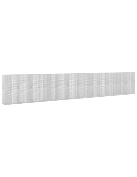 Gabione con Filo da 5 mm e Rete da 5x2,5 cm 1200x50x200 cm